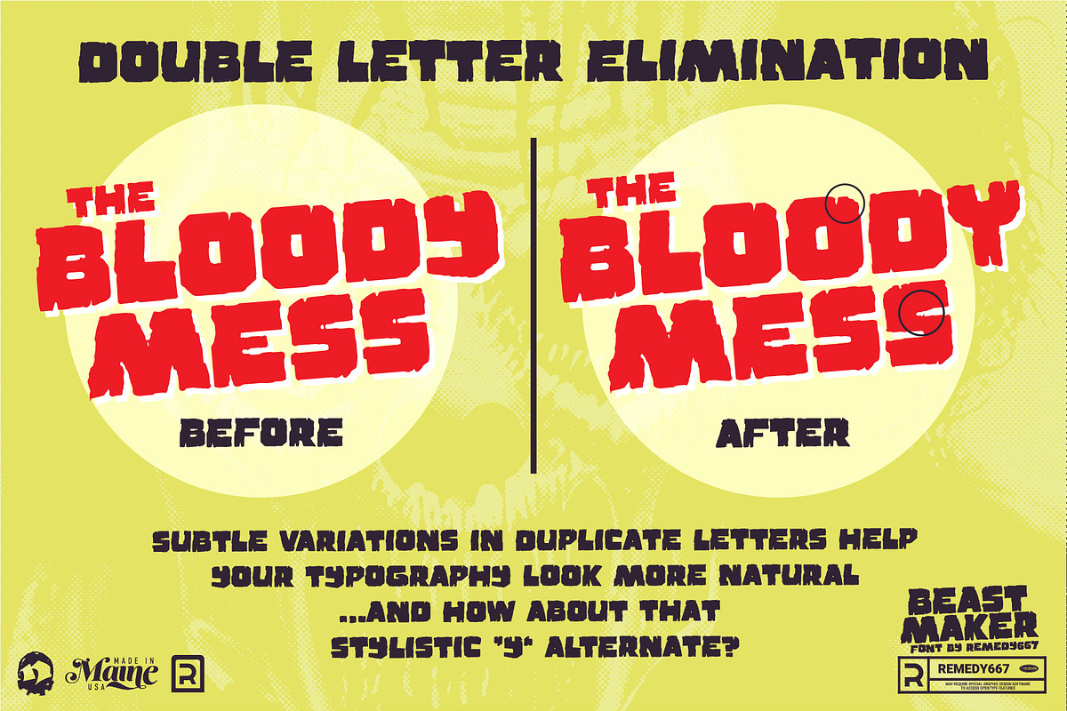 Beast Maker - Horror Font, a Sans Serif Font by Remedy667 (Photo 3 of 5)