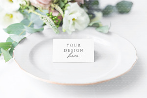 Wedding Place Card Mockup