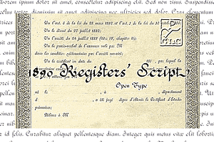 1890 Register's Script