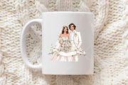 Valentine Wedding Couple Clipart, an Illustration by OK Design (Thumbnail 5 of 6)