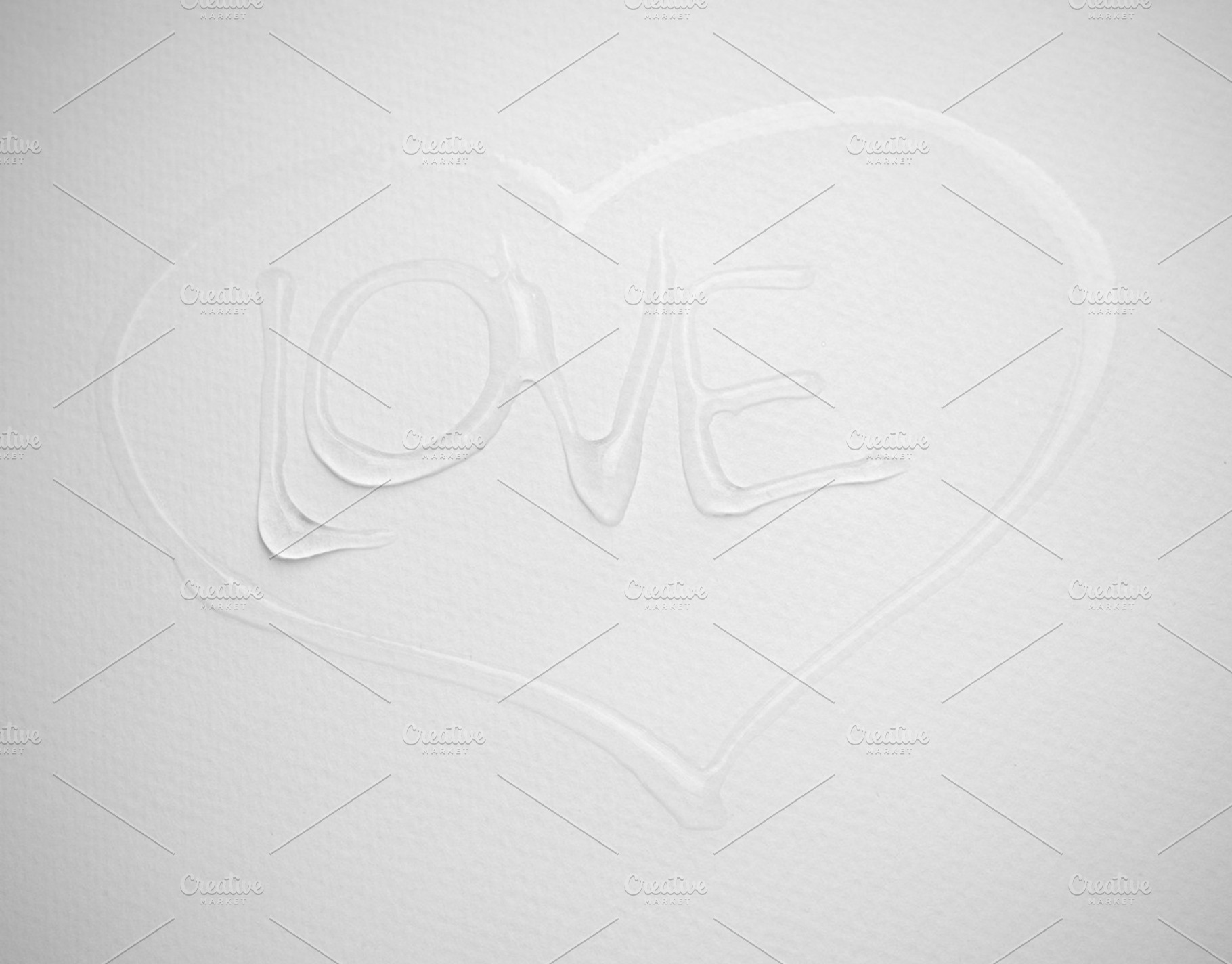 Love containing love, water, and brush