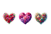 Valentine Floral Heart Clipart, an Illustration by Designworld (Thumbnail 5 of 5)
