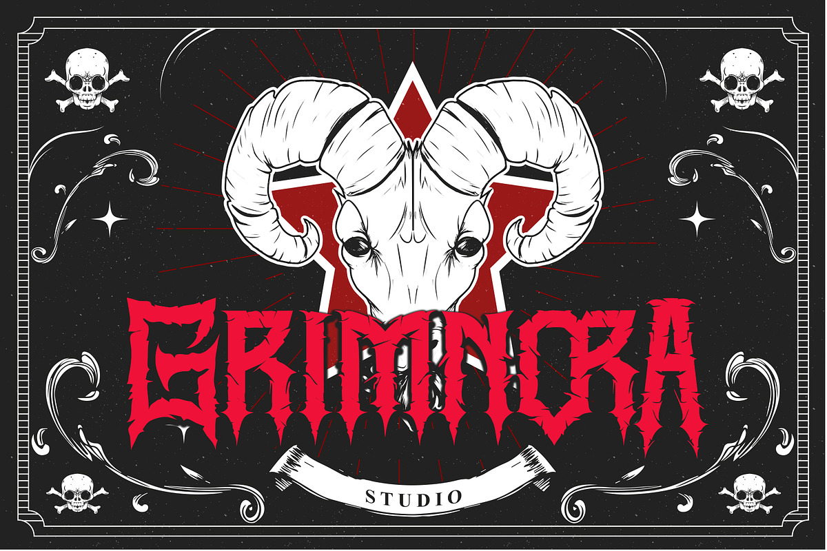 Ravenmorth – Black Metal Gothic Font, a Blackletter Font by Letterara (Photo 11 of 11)