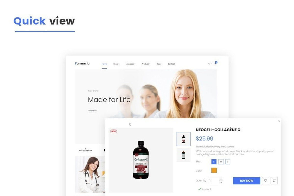 LEO FARMACIA - HEALTHCARE AND MEDICA, a Bootstrap Template by LeoTheme (Photo 4 of 8)