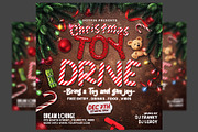 Christmas Toy Drive Flyer Template, a Flyer Template by Hotpin (Thumbnail 1 of 2)