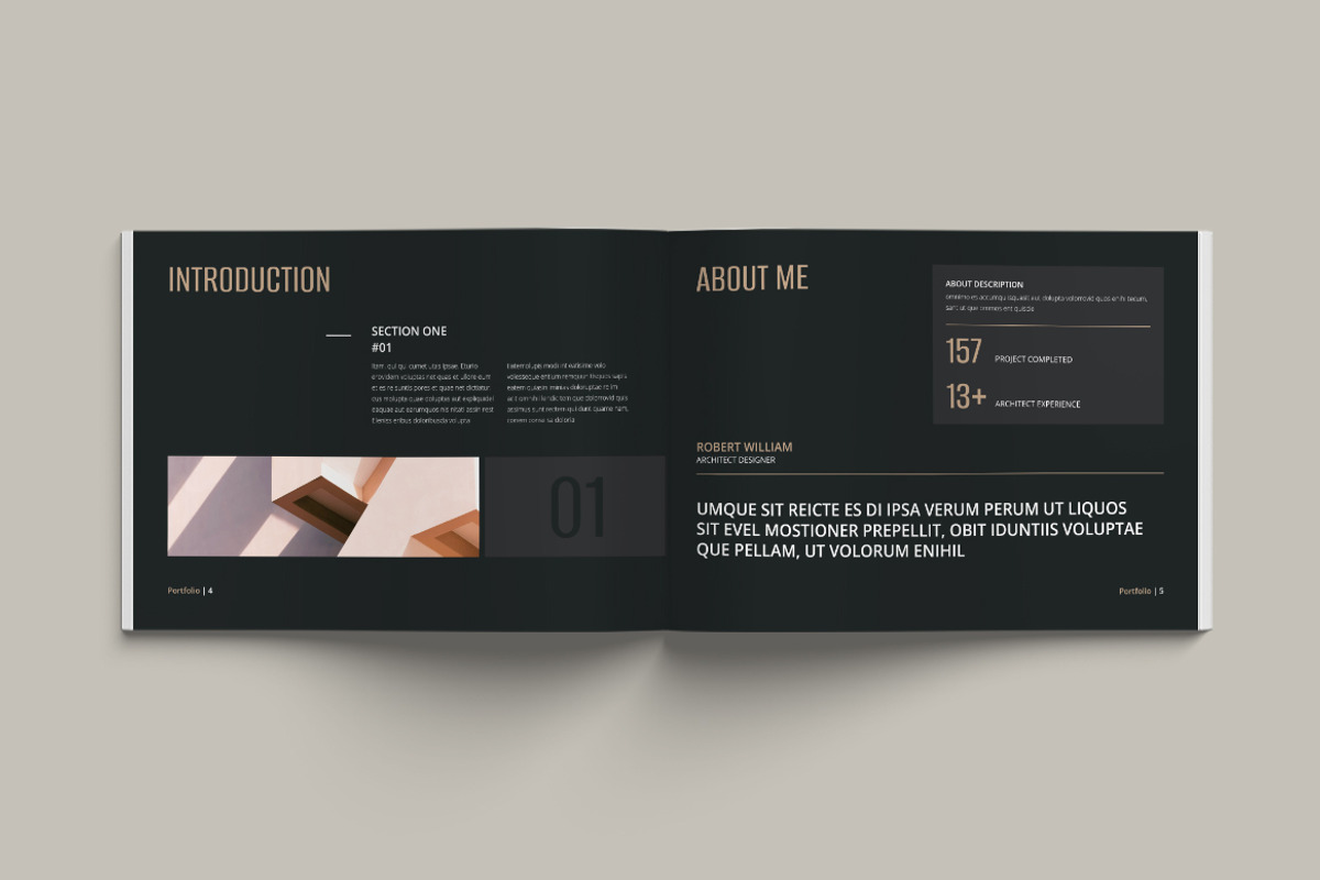 Architecture Portfolio Landscape, a Brochure Template by Pixelpick (Photo 3 of 11)