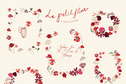 Red Burgundy Flowers PNG, a Decorative Illustration by whiteheartdesign (Thumbnail 6 of 17)
