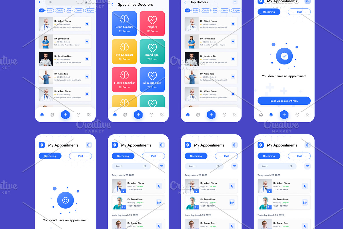 DoctorPlus - Medical Doctor App UI, an UI Kit Template by DesignsLab (Photo 6 of 9)