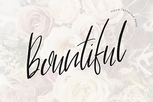 Bountiful Handlettered Font