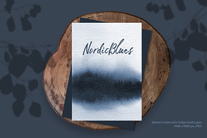 NordicBlues Watercolor Pack