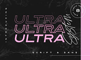 Ultra System Sans & Script, a Sans Serif Font by Sam Parrett (Thumbnail 1 of 12)
