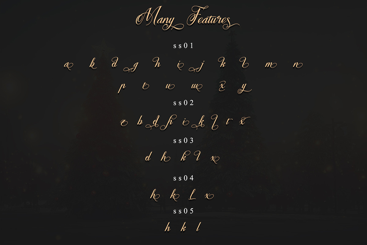 Christmas Faithful, a Script Font by Letterara (Photo 10 of 12)
