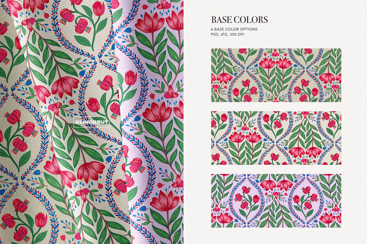 French Chintz Floral Pattern, a Pattern Graphic by likorbut (Photo 5 of 10)