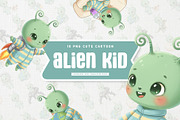 Cheerful Alien Kid Cute Character, a Technology Illustration by Gohsantosa (Thumbnail 1 of 4)