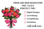 Valentine Strawberry Clipart, an Illustration by OK Design (Thumbnail 6 of 6)