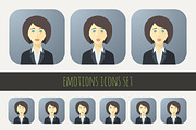 Emotions Icons Set, an Icon by Alex Serada (Thumbnail 5 of 5)