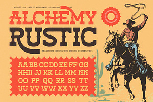 Alchemy Rustic Western Serif Font, a Slab Serif Font by timelesstype.co