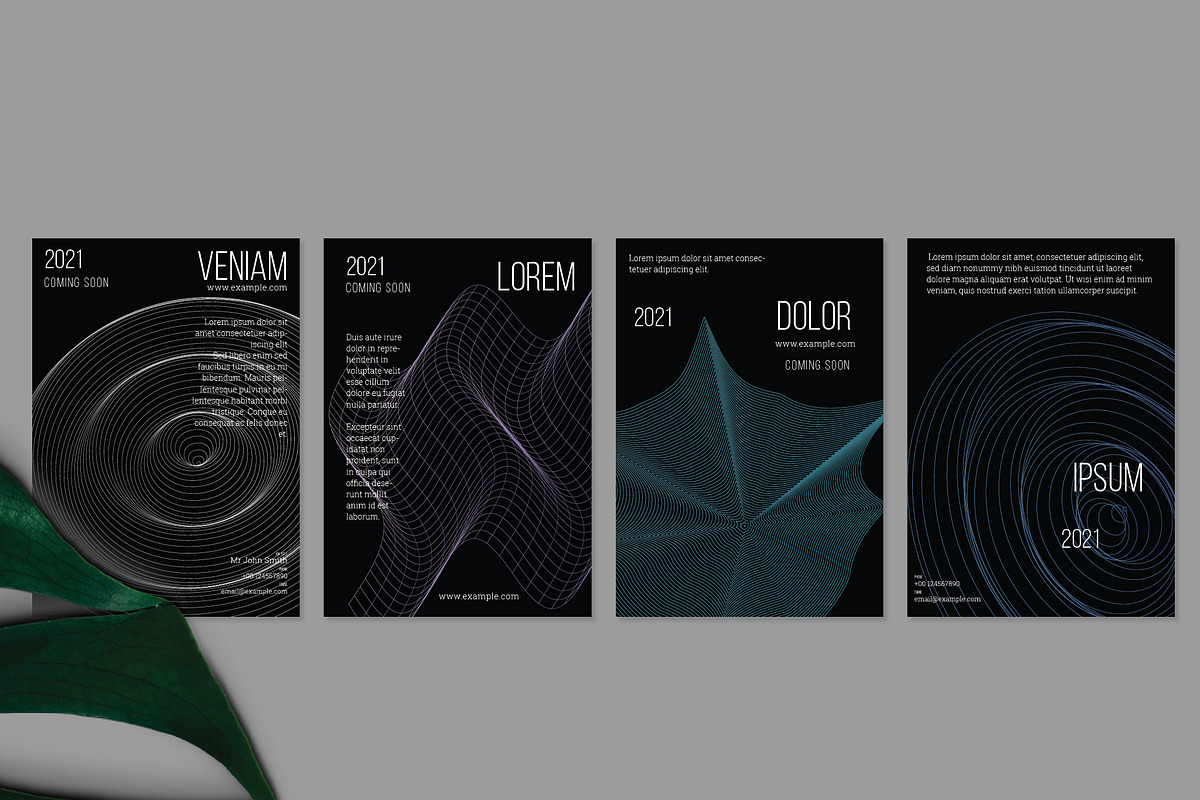 Flyer template A4 Net Shape, a Flyer Template by Zebra-Finch (Photo 2 of 2)