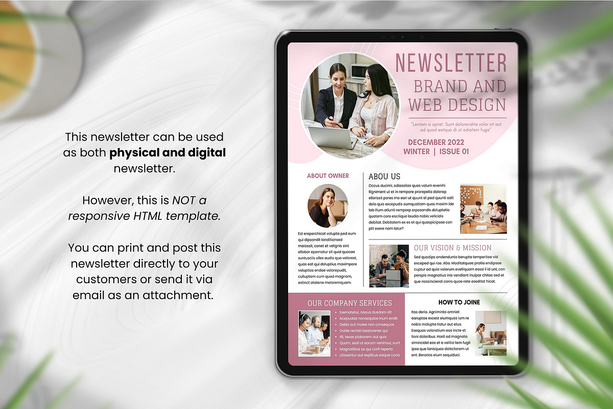Canva Business Newsletter Template, a Print Template by PixelCraft (Photo 14 of 16)