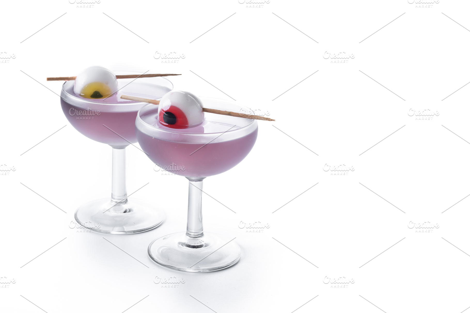 Halloween cocktail garnished with candy eye, a Food & Drink Photo by etorres69