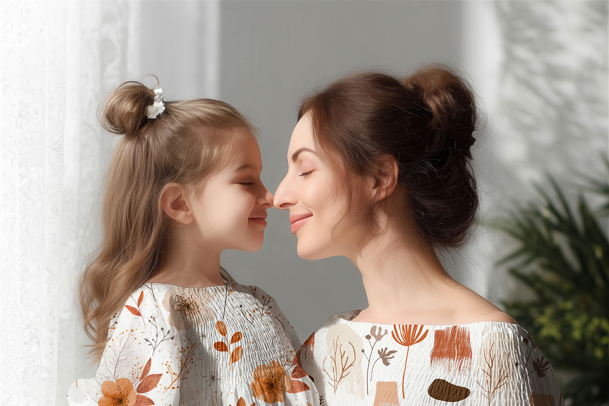 Mom & Child Outfit Mockup (PSD), a Shirt Mockup by 1001 mockups (Photo 5 of 11)