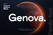 Genova Family Sans Opentype, a Sans Serif Font by Graphicxell (Thumbnail 1 of 9)
