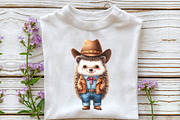 Watercolor Cute Hedgehog Clipart, a Seasonal Illustration by Rose Art (Thumbnail 4 of 7)