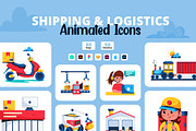Animated Shipping and Logistics Icon, a Duotone Icon by Prosymbols (Thumbnail 1 of 11)