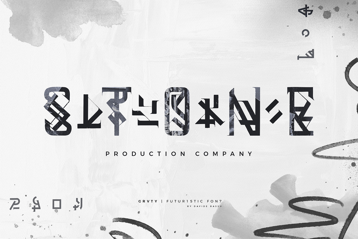 GRVTY | Futuristic font preview 4