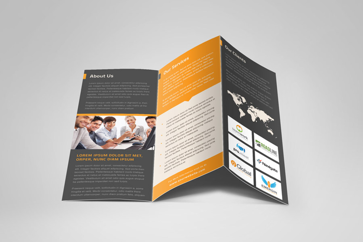 Corporate Business Trifold Brochure, a Brochure Template by Saptarang (Photo 4 of 5)