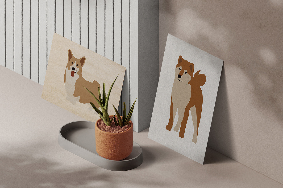 Abstract Dog clipart, an Animal Illustration by ApetekMarket (Photo 5 of 7)
