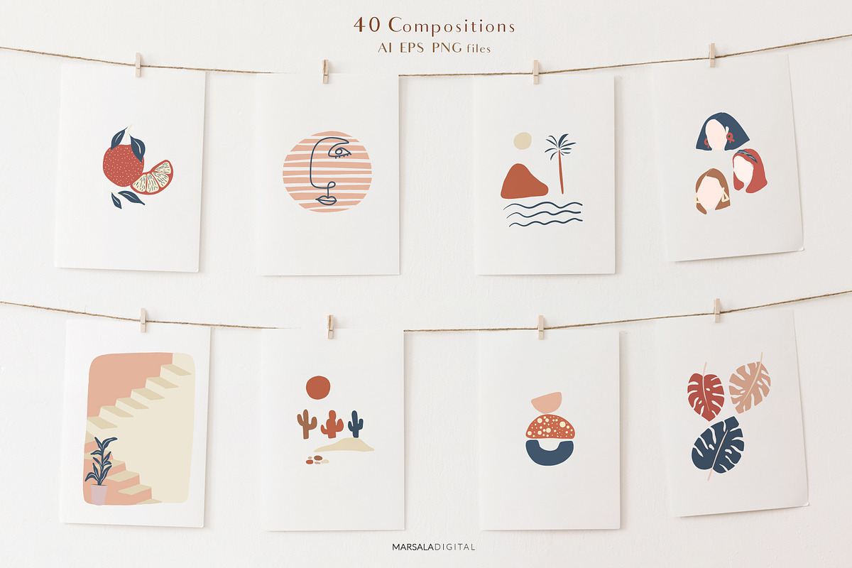 Abstract Prints Shapes Graphics vol2, an Object Graphic by Kaya Fonts (Photo 7 of 20)