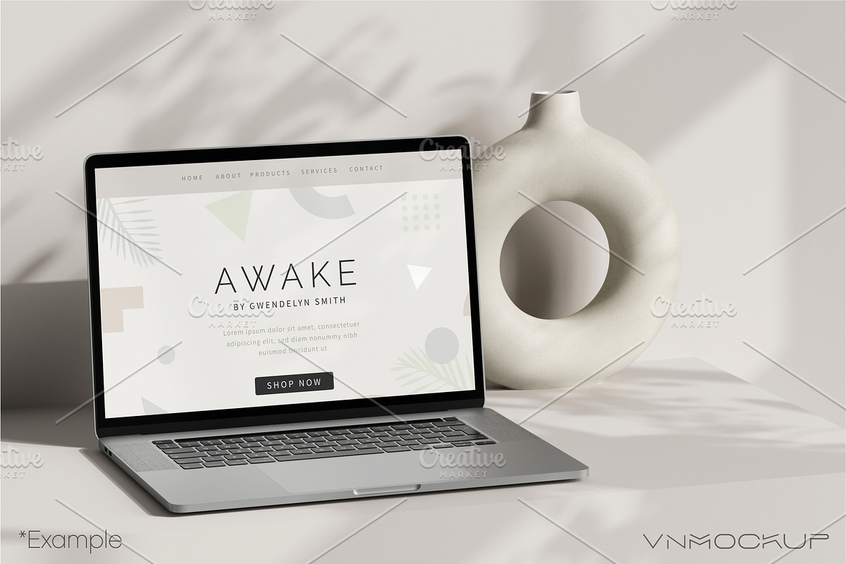 Laptop Bundle - 20 Mockups, a Device Mockup by VNmockup (Photo 2 of 8)