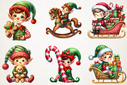 Santa's Adorable Little Helpers Png, an Illustration by RobertsArt (Thumbnail 7 of 7)