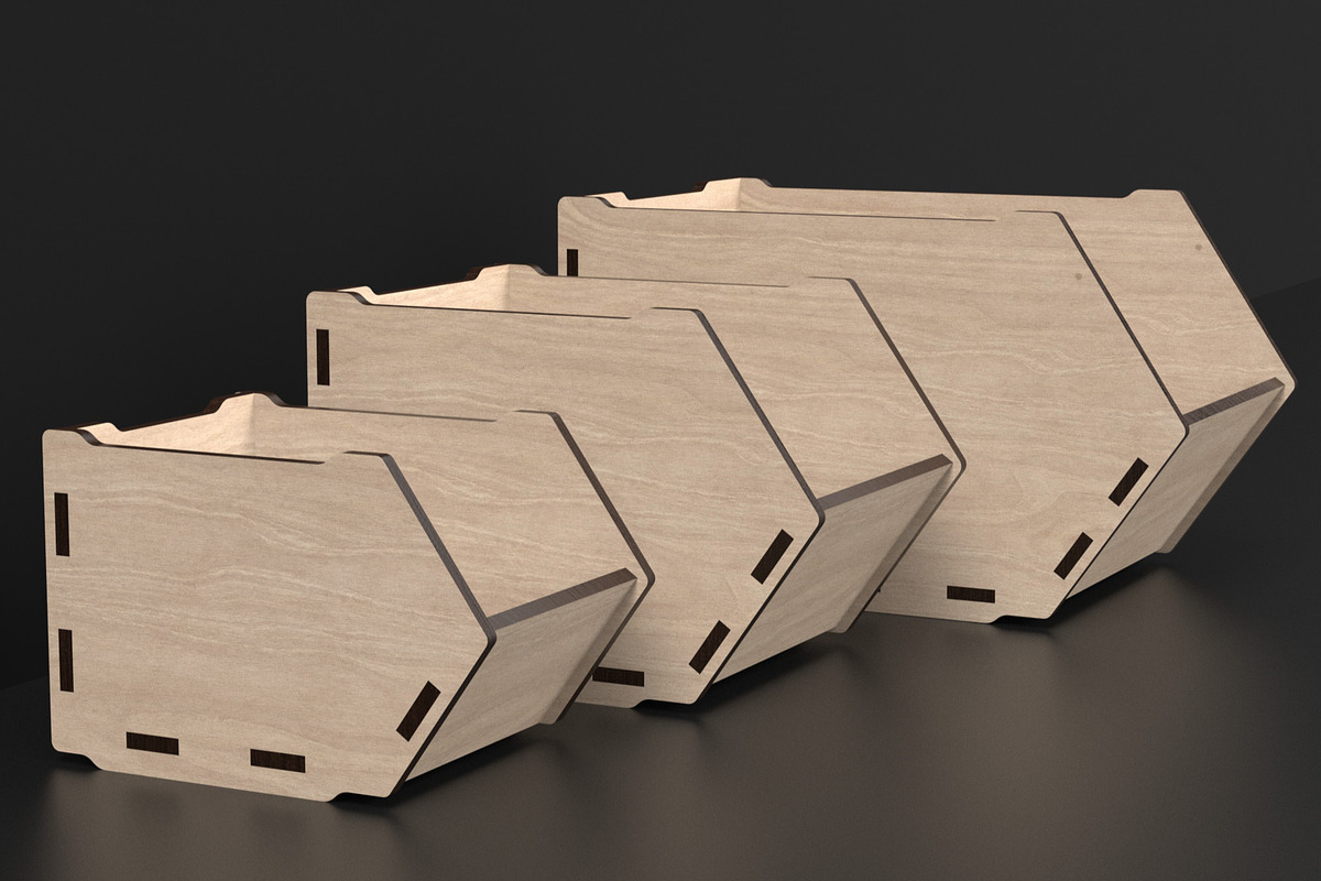 Desk Organizer Stackable Storage Box, an Object Graphic by ThemeXDigital (Photo 2 of 7)