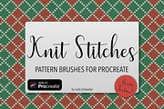 Knit Stitches Procreate Brushset, a Brush Add-On by Jutta Schneider (Thumbnail 1 of 8)