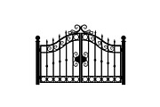 Ornate Wrought Iron Gate Vector Bund, an Illustration by Designs_River (Thumbnail 17 of 47)