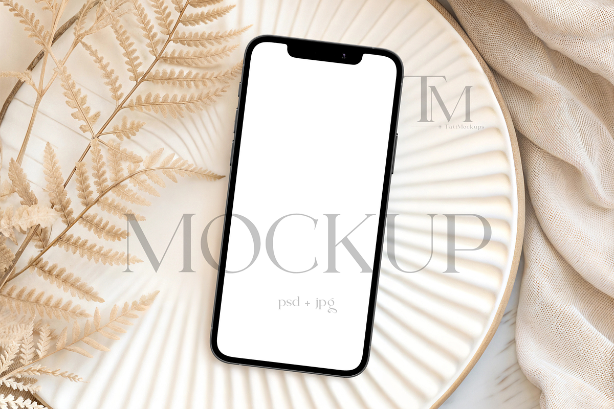 Smartphone Mockup, Phone, a Product Mockup by TatiMockup (Photo 1 of 4)