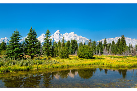Grand Teton Mountain Range with the, a Nature Photo by Leonid Andronov