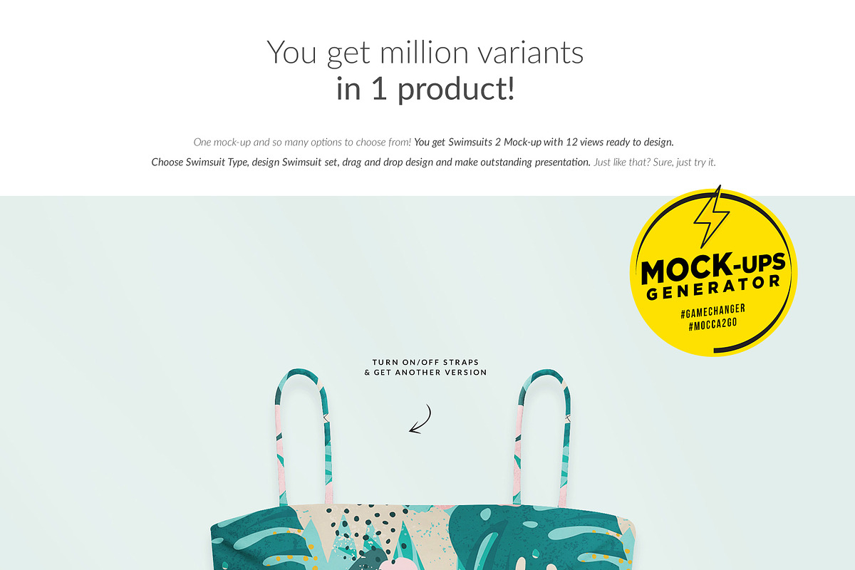 Mega Bundle Swimsuits 36x Mock-ups, a Print Template by Mocca Mockups Store (Photo 9 of 16)