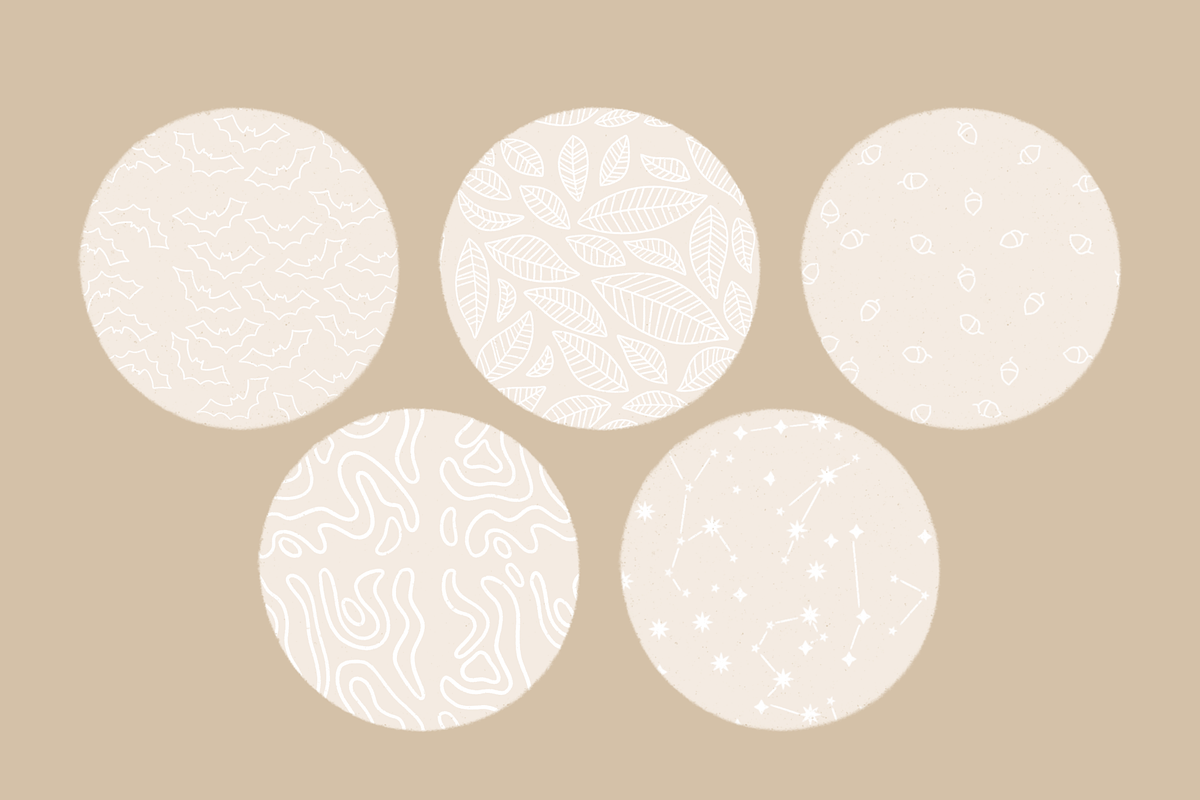 Fall Pattern Brush Pack Procreate, a Brush Add-On by cathconofolio (Photo 4 of 5)