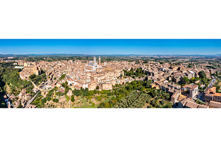View of the medieval city of Siena, an Architecture Photo by Leonid Andronov