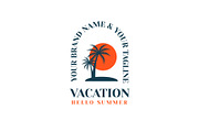 Summer Vacation Beach Logo Bundle, a Branding & Logo Template by Dyn Studio (Thumbnail 6 of 6)