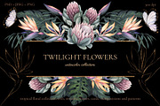 Twilight Flowers, an Illustration by Salted Galaxy (Thumbnail 1 of 13)