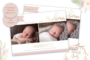 PSD Photo Session Card Template 16