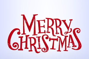 Merry Christmas lettering