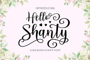Hello Shanty, a Script Font by Adam Azura (Thumbnail 1 of 8)
