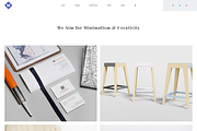 M - Minimal PSD Portfolio Template, a Landing Page Template by bigpsfan's SHOP (Thumbnail 7 of 24)