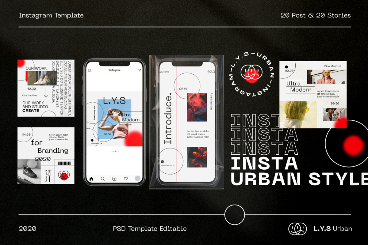 L.Y.S - Streetwear Instagram Bundles, a Social Media Template by Dirtytemp Studio (Photo 1 of 10)