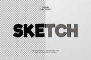 Text Effect Sketch, a Brushes & More by Navy Graphic (Thumbnail 2 of 2)